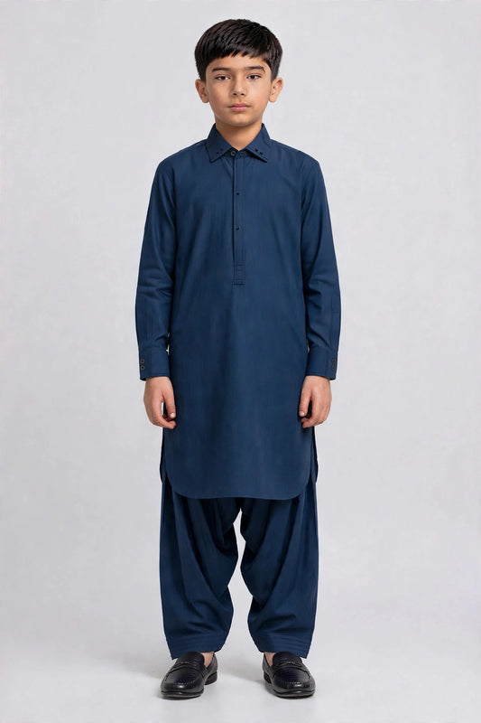 Boys R-Blue Shalwar Kameez B-673