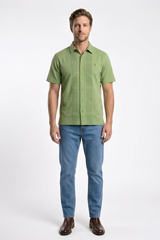 FRONT OPEN JERCEY TEE WITH PRINT GFOT-004