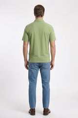 FRONT OPEN JERCEY TEE WITH PRINT GFOT-004