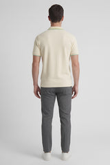 JACQUARD COLLAR WITH DOUBLE TIPPING GPT-009
