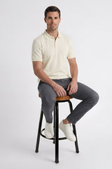 Jacquard polo with jacquard self lining collar GPT-008