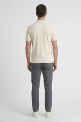 Jacquard polo with jacquard self lining collar GPT-008
