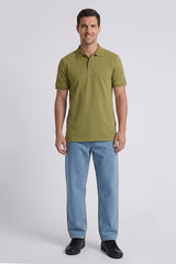Jacquard polo with jacquard self lining collar GPT-008