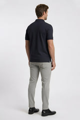 Jacquard polo with jacquard self lining collar GPT-008
