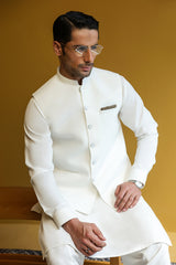 Men's Kurta Shalwar with Waistcoat - 1888