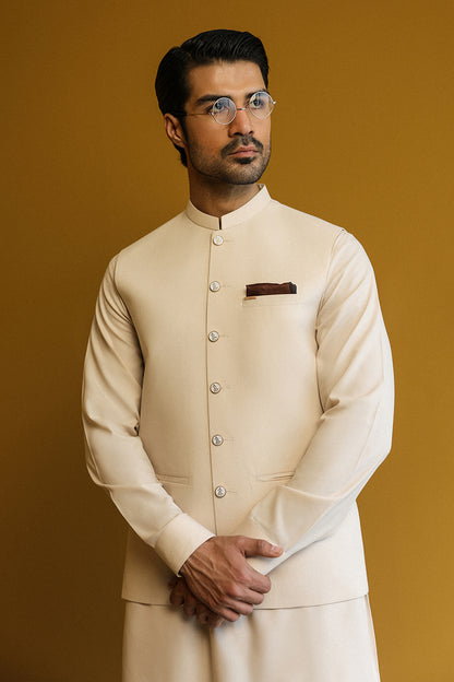 Men's Kurta Shalwar with Waistcoat - 1888