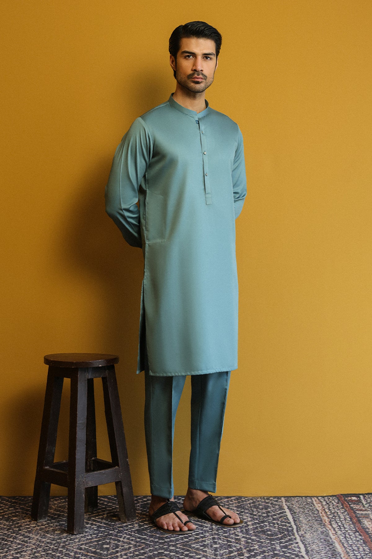 Men's Kurta With Pants - 1897