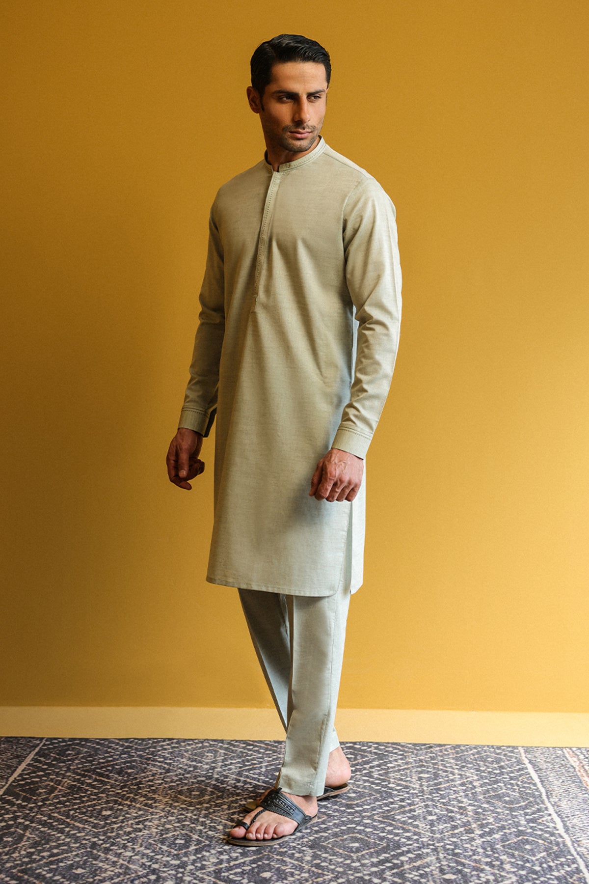 Men's Kurta With Pants - 1861