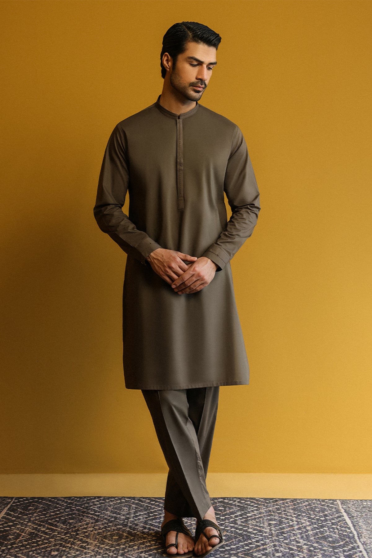 Men's Kurta With Pants - 1863