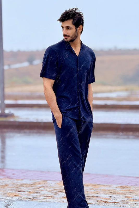 Mens Popcorn Front-Open Tee Online Pakistan